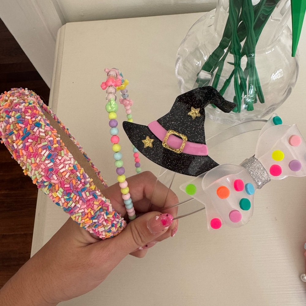 Sprinkle & Glitter Kids Headband set Lilies and Roses